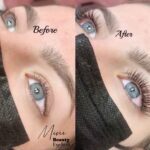2D volume eyelash extensions applied by Mini Beauty Eyelash in Los Angeles County and Orange County.