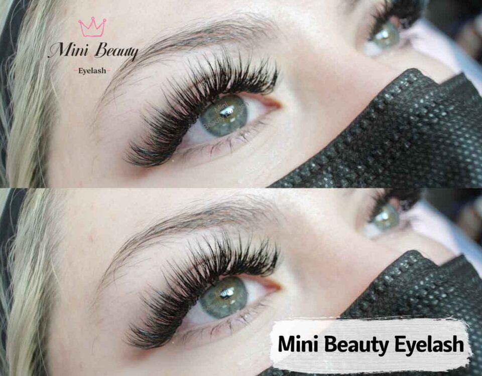 Top Rated 3D-volume eyelash extensions applied by Mini Beauty Eyelash in Los Angeles County and Orange County.