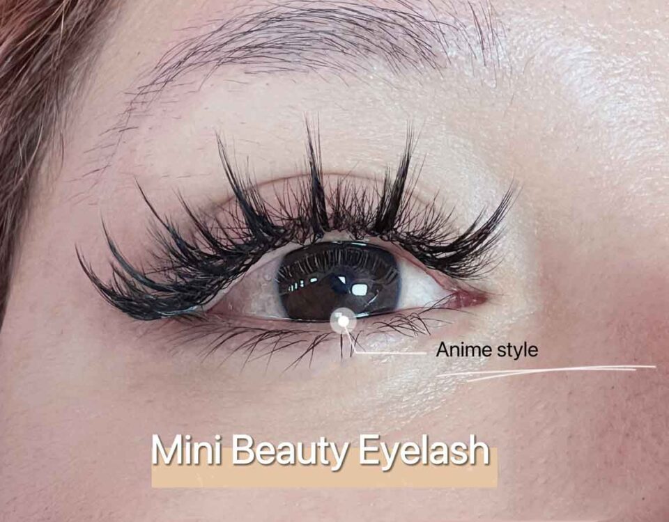 Best Anime eyelash style applied by Mini Beauty Eyelash in Los Angeles county and orange county.