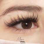 best hybrid wispy eyelash extensions applied by Mini Beauty Eyelash in Los Angeles County and Orange County.