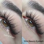 Best hybrid wispy eyelash extensions applied by Mini Beauty Eyelash in Los Angeles County and Orange County.